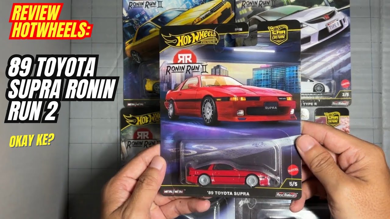 Review Hot Wheels 89 Toyota Supra Ronin Run 2 - YouTube