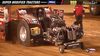 Pro Pulling League 2023: Super Modified Tractors presented by Mitas pulling in Evansville, IN