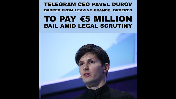 Telegram CEO Durov Barred from Leaving France—€5 Million Bail Ordered!