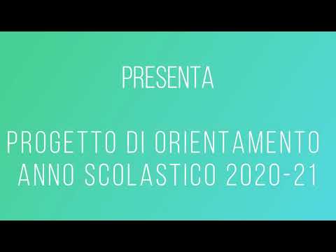 Orientamento 2020/2021