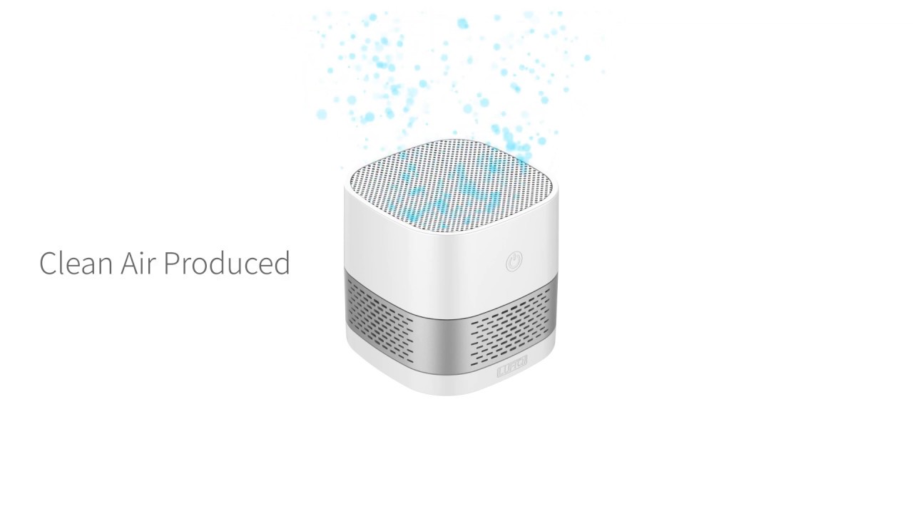 LUFT Cube // Portable + Filterless Air Purifier // Sky Blue video thumbnail