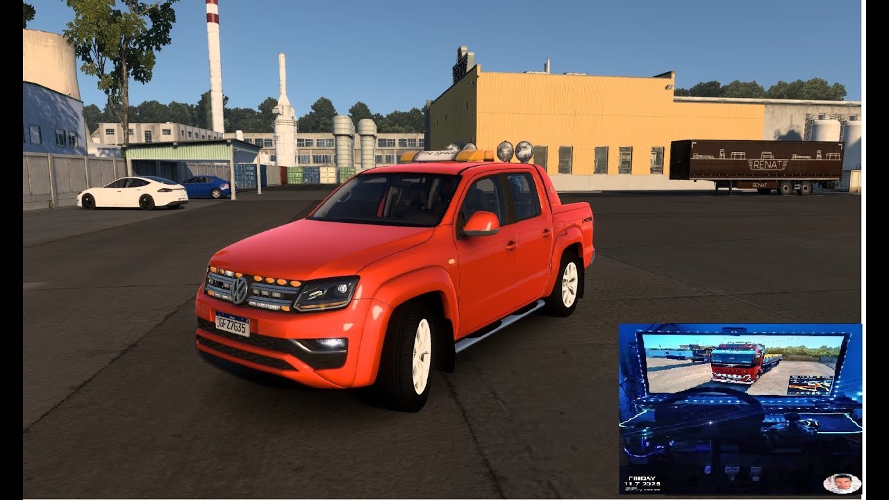 AO VIVO EURO TRUCK SIMULATOR 2 MODO SEMI-REALISTIC MODO UBER COM CARROS MAPA EUROPA
