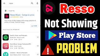 Download Lagu Resso App Not Showing ❌ Play Store Problem | Resso Music App BAN In India | Resso Error Problem MP3