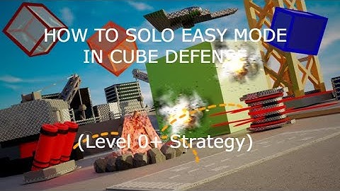 Solo Easy Mode (Lvl 0+ Loadout) | Cube Defense Roblox