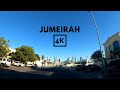 Relaxing Drive to Jumeirah - Dubai in 4K | Unedited Car and City sounds | Travel ASMR
