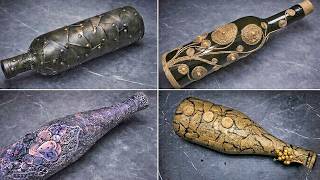 4 Ideas Using Glass Bottles, Don't throw away wine bottles after holidays, they'll come in handy!