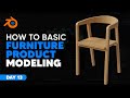 30 days modeling tutorial  how to make basic furniture modeling  blender tutorial