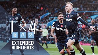 EXTENDED HIGHLIGHTS | ASTON VILLA 1-4 WEST HAM UNITED