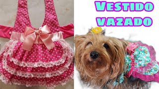 vestido vazado/ Molde no vídeo e na descrição.