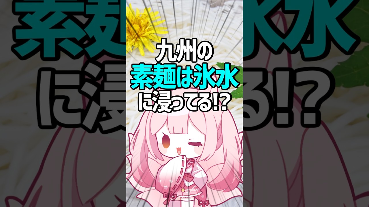 【九州限定?】「素麺」といえば氷水に浸ってる状態だよね?【稀紗蘿│ #VTuber】 #Shorts
