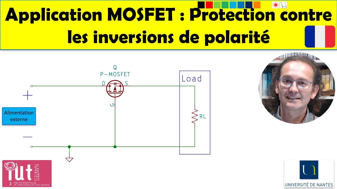 Application MOSFET : Protection contre les alimentations en inversion de polarité