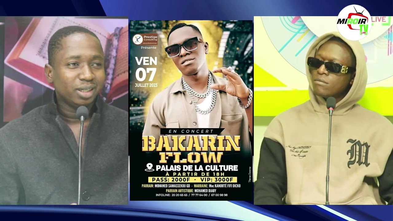 NOUS INVITONS BAKARIN FLOW SUR MIROIR TV.