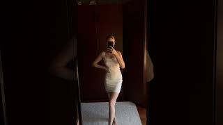 White dress | Mini dress | elegant and beautiful