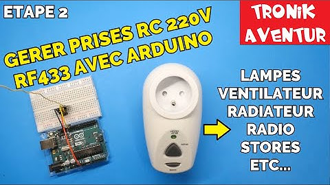 TRONIK AVENTUR 323 - RF433  PILOTER PRISES 220V avec ARDUINO