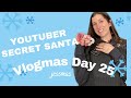 YOUTUBER SECRET SANTA Gift Unboxing #shorts Vlogmas Day 25