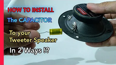 Como instalar um capacitor numa Twitter?