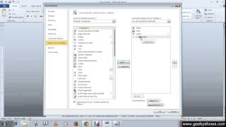 Microsoft Office Word 2010 Add or Remove Separator to the Quick Access Toolbar