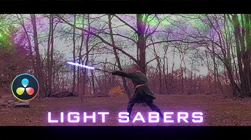 Tutorial: How to Make a Realistic Light Saber in Davinci resolve(Easy Way, New Technique)