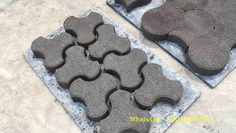 QT4-30 Semi Automatic diesel block machine test different type paver blocks