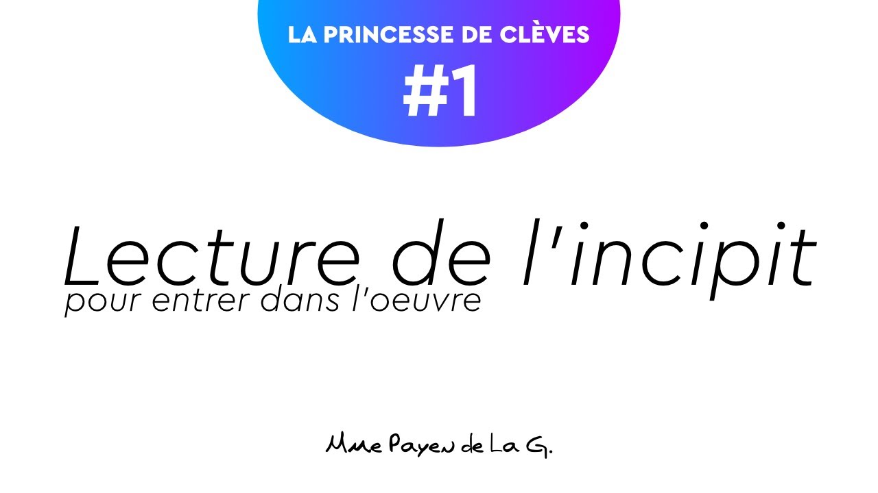 Carnet De Lecture La Princesse De Clèves Correction www.youtube.com