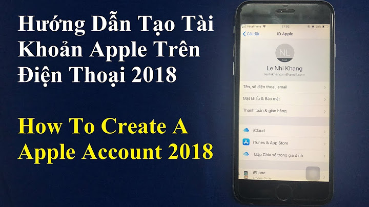 Hướng dẫn tạo tài khoản apple id