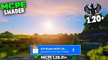New!! RTX Shader Pack for MCPE 1.20.31+ || Best Bsl Shader for Minecraft pocket edition