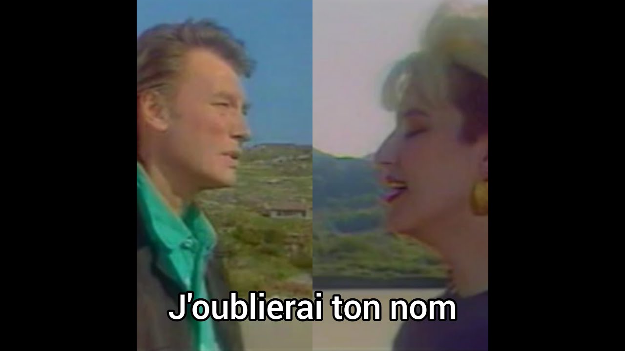 Johnny Hallyday/Carmel J'oublierai ton nom 1986 (vidéo originale) - YouTube
