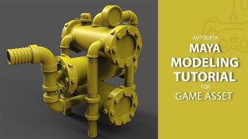Old Water Pump Hardsurface Modeling speed Tutorial With Zbrush+Maya