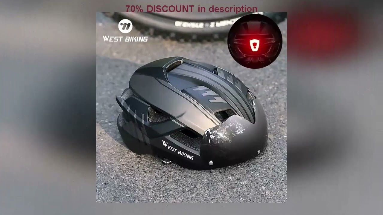 Why Everyone’s Talking About This Product! WEST BIKING Men Women Cycling Helmet With Taillight Gog
