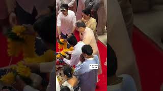 Uddhav Thackeray arrives with his family to attend Asha Ji last rites 🥺 #uddhavthackeray #ashabhosle