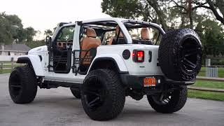 White Custom SoFlo Wrangler Tan Interior Content