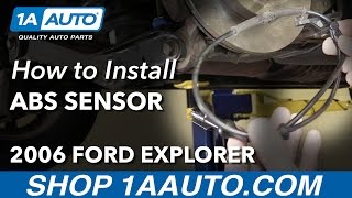 How to Replace Rear ABS Sensor 06-10 Ford Explorer