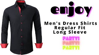 Alex Vando Men's Dress Shirts Regular Fit Long Sleeve Men Shirt at Amazon Men's Clothing store screenshot 5