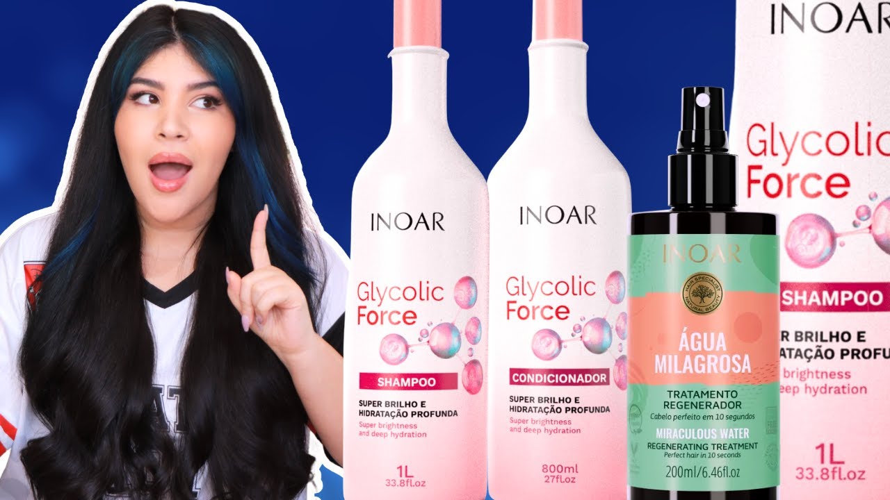 🩷 INOAR GLYCOLIC FORCE e ÁGUA MILAGROSA [Vegano]