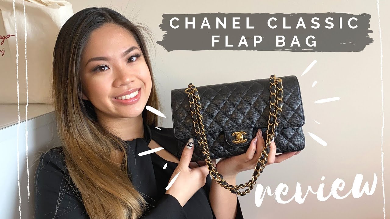 CHANEL CLASSIC DOUBLE FLAP [MEDIUM CAVIAR] BAG