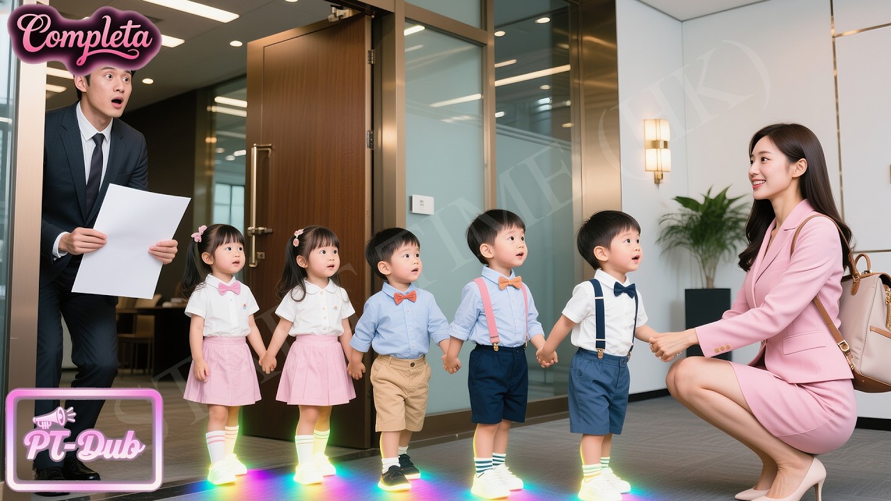 CEO descobre a estagiária da empresa tem 5 filhos idênticos a ele,faz teste de DNA e fica chocado!