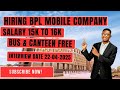 JOB INTERVIEW DETAILS FOR 22-04-2025