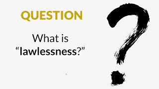 Celebrity What is Lawlessness? (Jerry Robinson) Profile