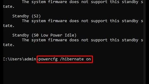 How to enable hibernation in windows 10 using command prompt