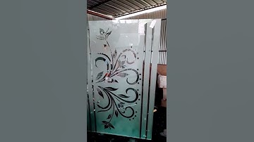 frosted Glass Etching #shorts #design #glass #etching #viralvideo #glassdesign #frost#how