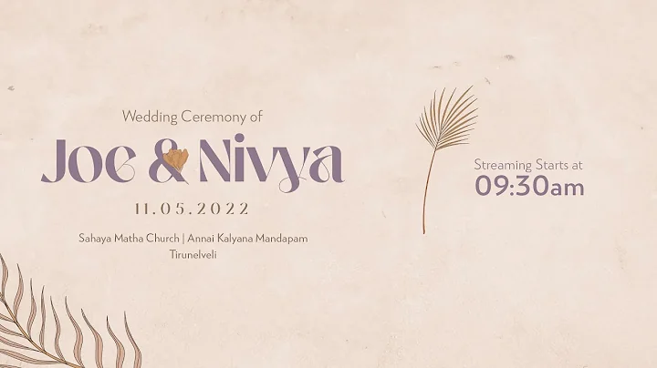 11-05-2022 Joe & Nivya - Wedding
