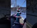 Messing with people on the chairlift part 2  shorts funny skiing