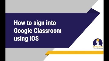 How to sign into Google Classroom using iOS