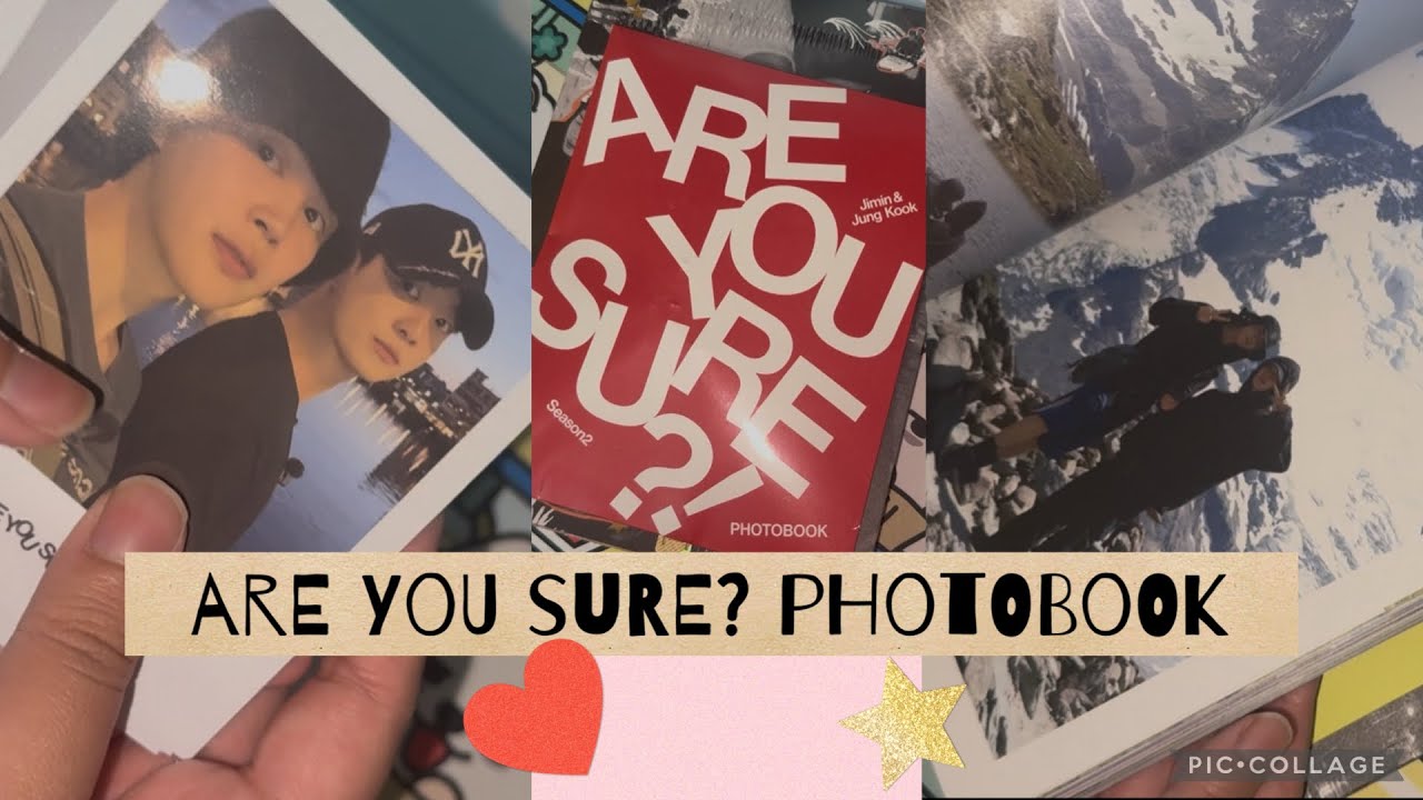 BTS JIMIN JUNGKOOK ARE YOU SURE? PHOTOBOOK UNBOXING *ASMR*