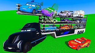 Pixar Cars Challenge Truck Gale Beaufort Transportation Snot Rod Boost Wingo DJ McQueen & Friends