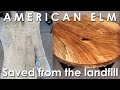 Coffee Table from Salvaged Elm Log