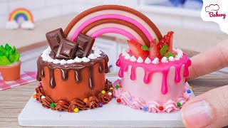 Decadent Double Mini Chocolate and Strawberry Cake Recipe | StepbyStep Tutorial | Mini Bakery