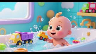 Baby Trucks Splash Toy World in Bathtub Nursery Rhymes Kids Songs