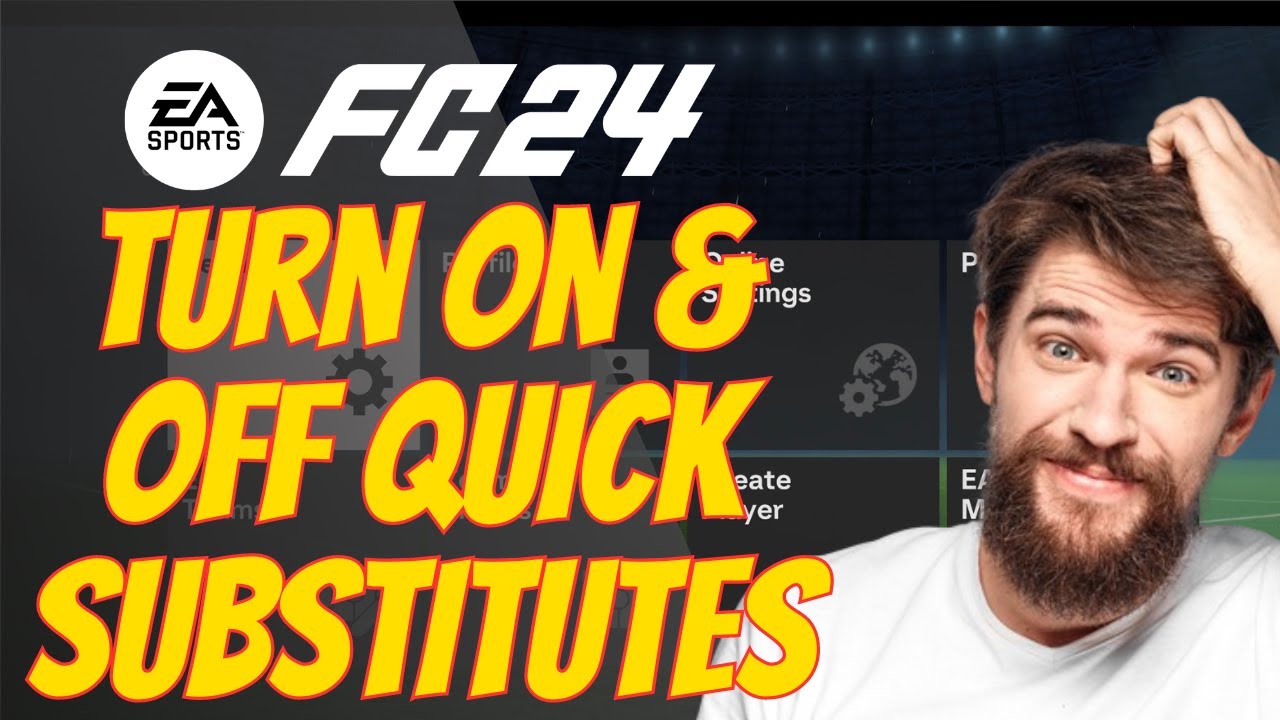 How To Turn On & Off Quick Substitutes In FC 24 ( FIFA 24 )