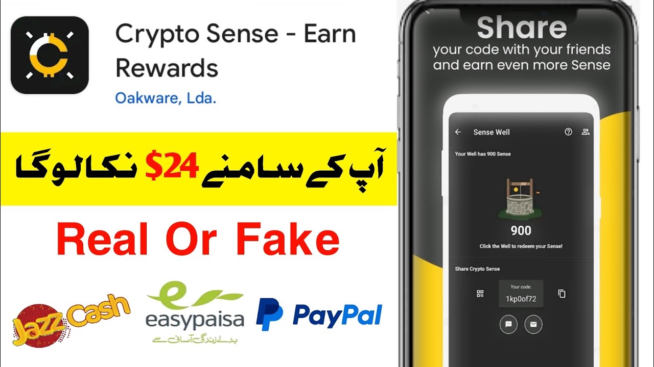 Crypto Sense Withdrawal - Crypto Sense Real Or Fake - Crypto Sense Earn  Rewards - YouTube